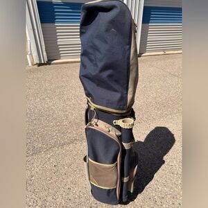 Navy DATREK Golf Bag- 14-way- EXTERIOR PUTTER/UMBRELLA TUBE